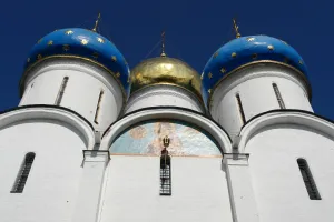 The Blue Images: Domes of the Assumption Cathedral, Sergiyev Posad, Russia